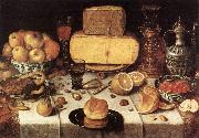 GILLIS, Nicolaes Laid Table dfh painting